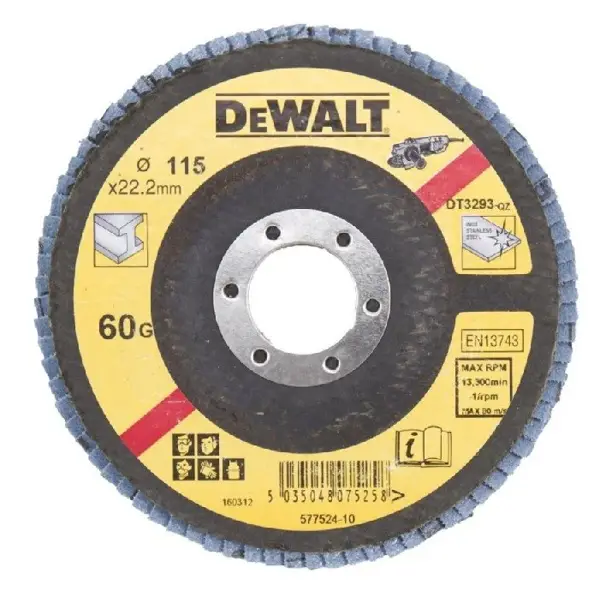 PLOŠČ. BRUS. Z LISTIČI 115MM GR.60, RAVNA 1KOS